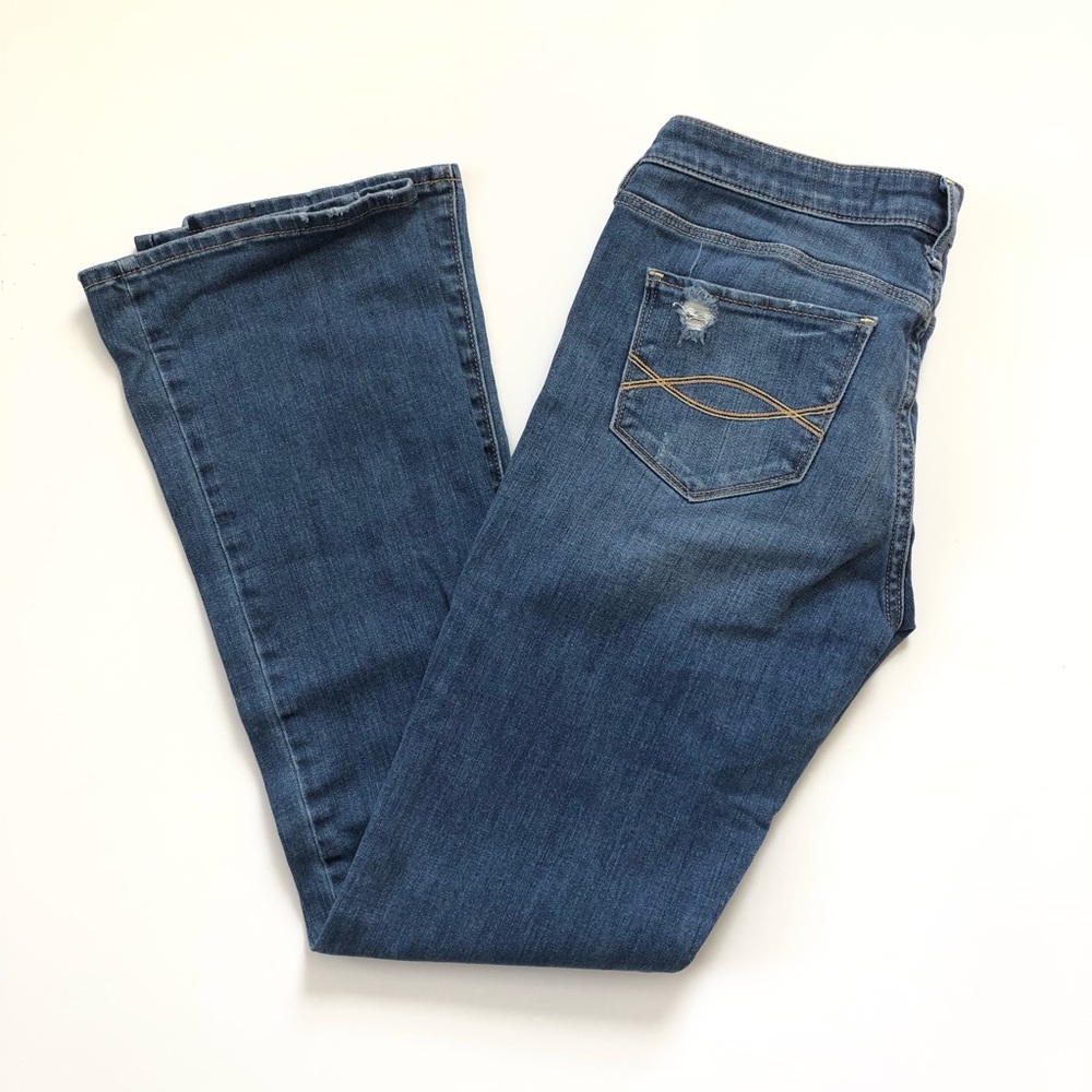 Abercrombie Distressed Bootcut Jeans 8R